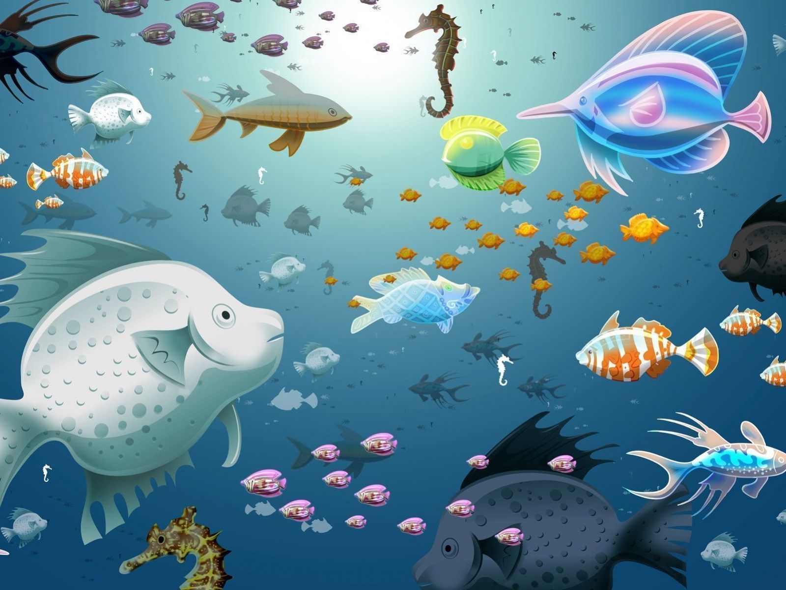 Fish Tank Background - HD Wallpaper 