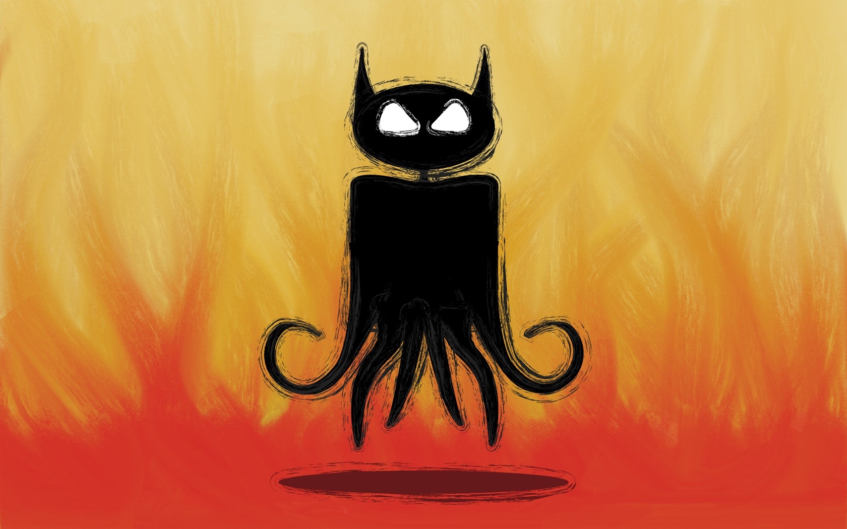 Black Cat - HD Wallpaper 