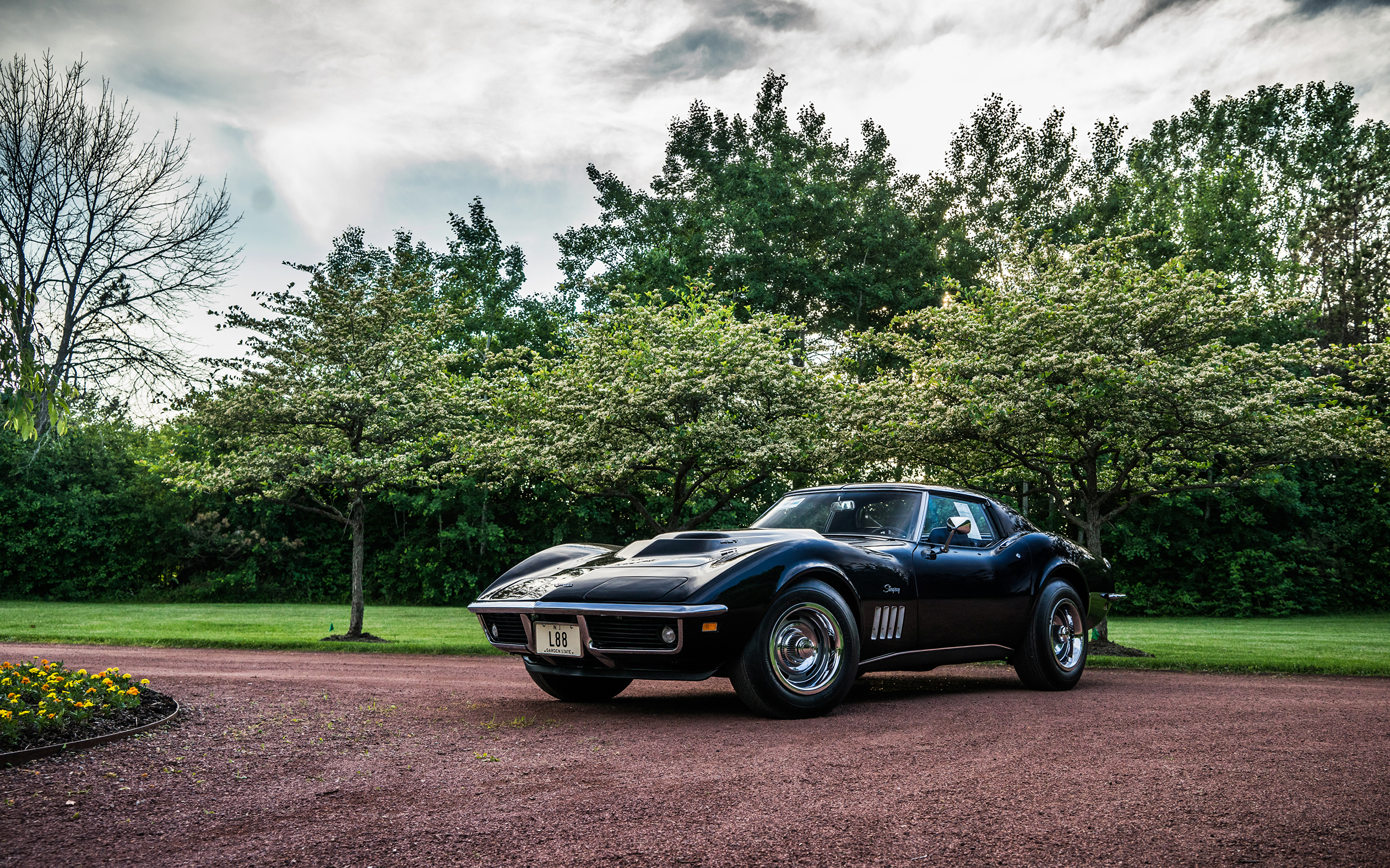 1969 Corvette Stingray Black Hd - HD Wallpaper 