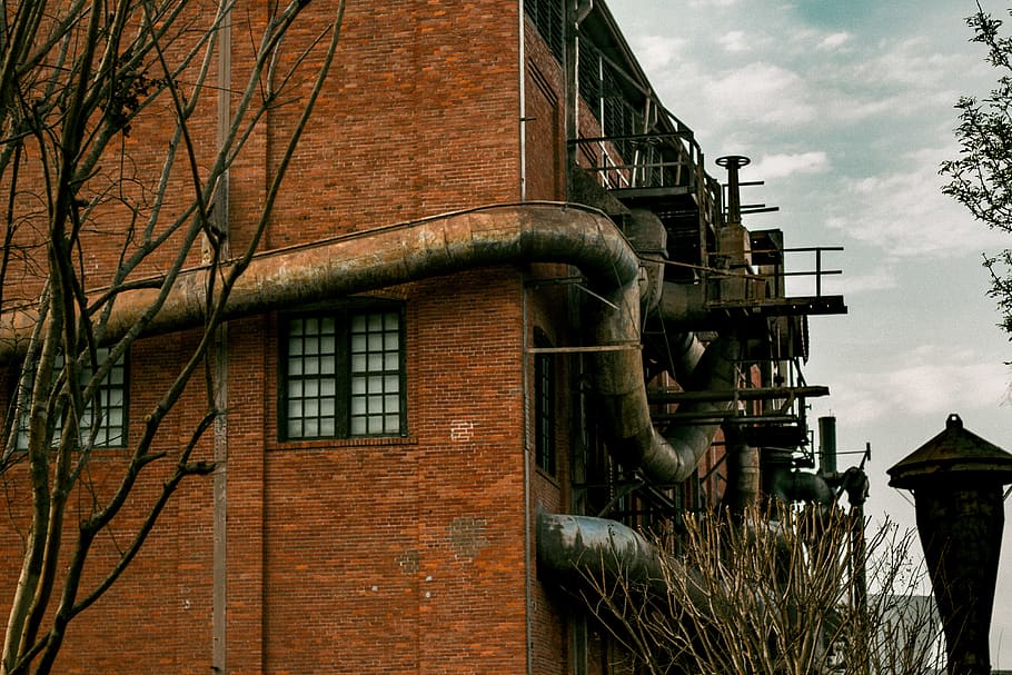 México, Monterrey, Parque Fundidora, Trees, Industrial, - HD Wallpaper 