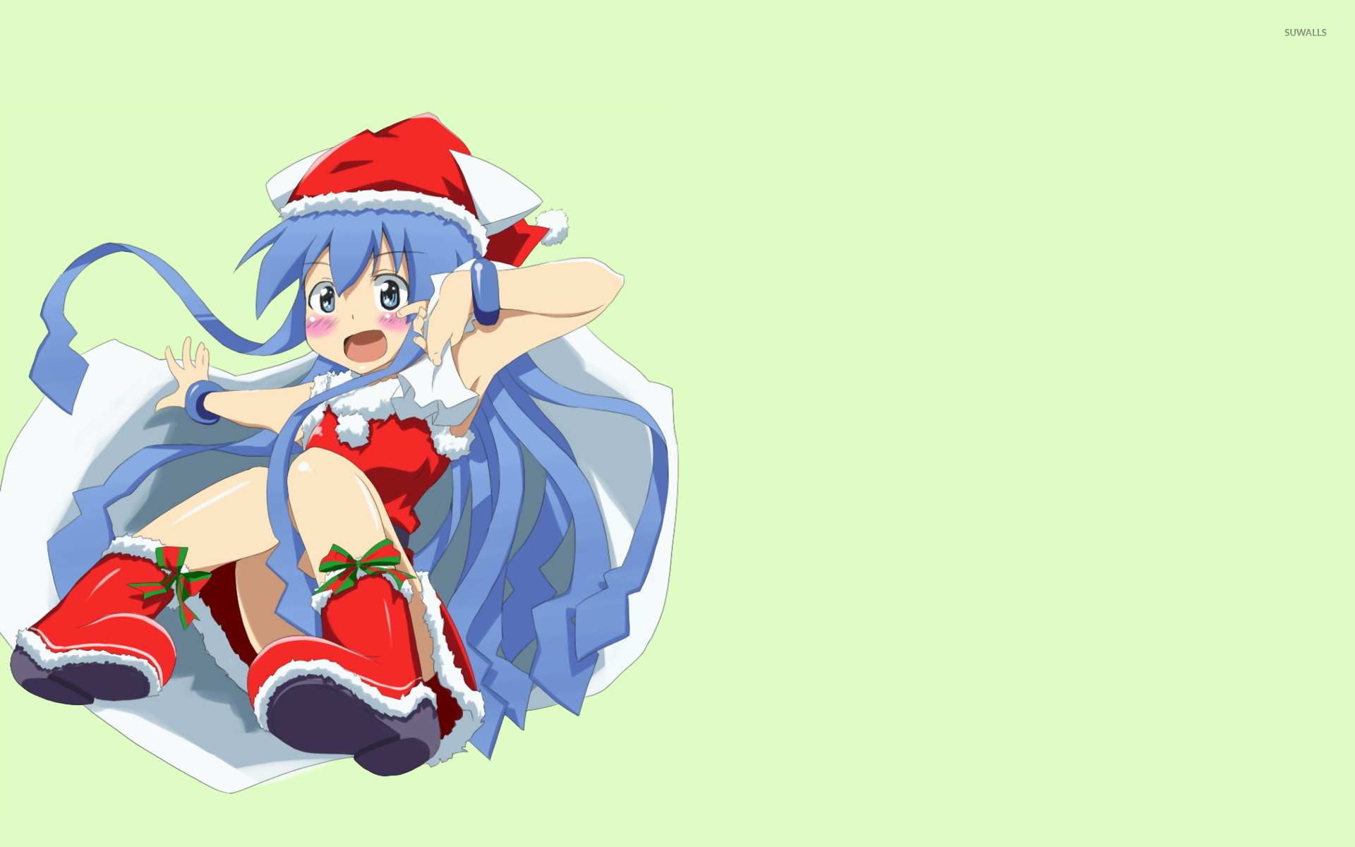 Christmas Anime Squid Girl - HD Wallpaper 