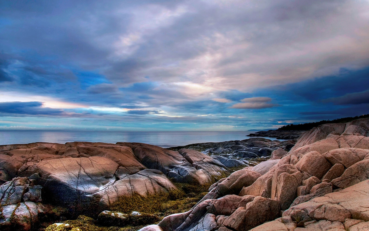 Sky And Rocks - HD Wallpaper 