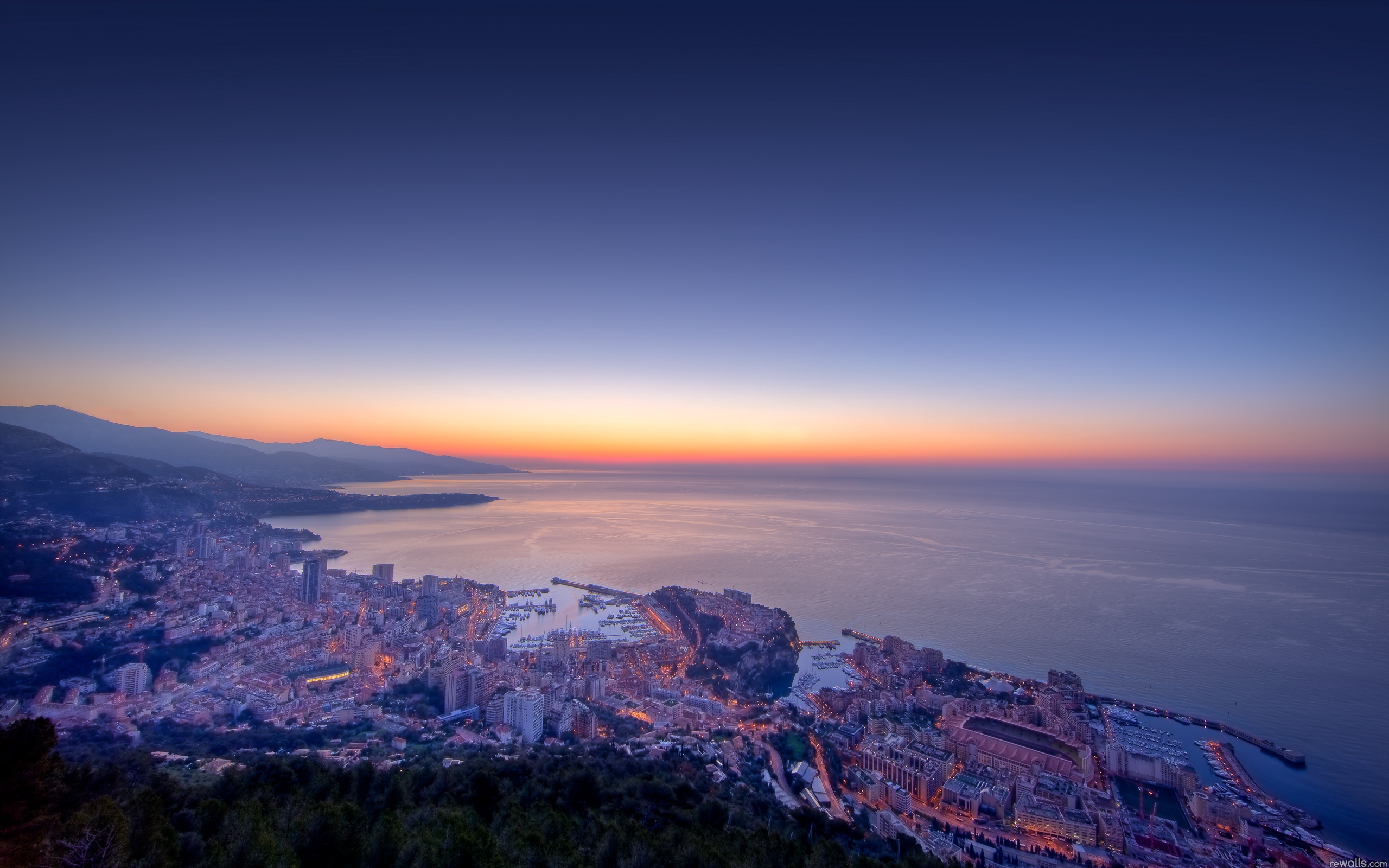 Wallpaper Monaco, Dawn, Dusk - HD Wallpaper 