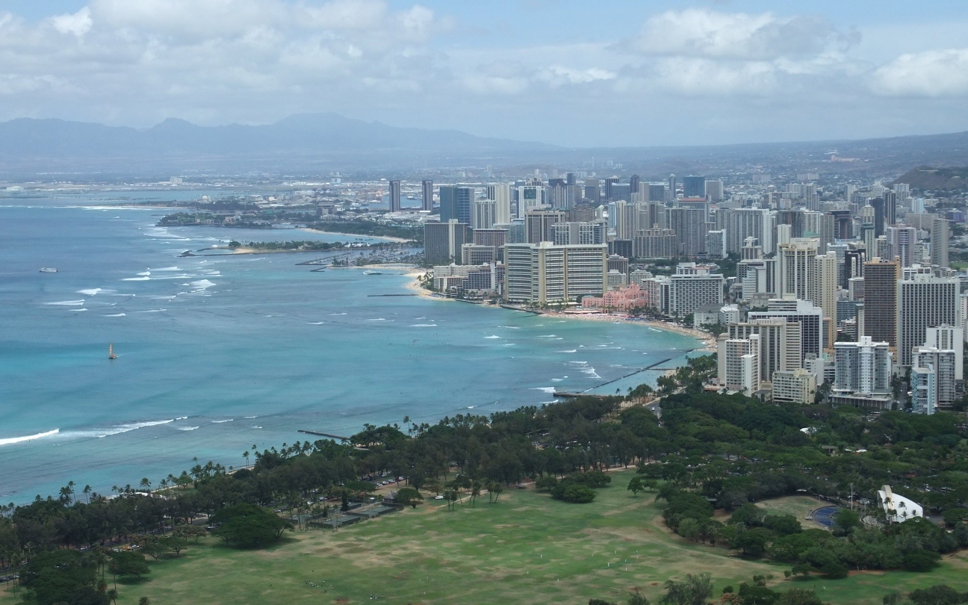 Data Src Widescreen Waikiki Beach Wallpaper Cell Phone - Waikiki - HD Wallpaper 