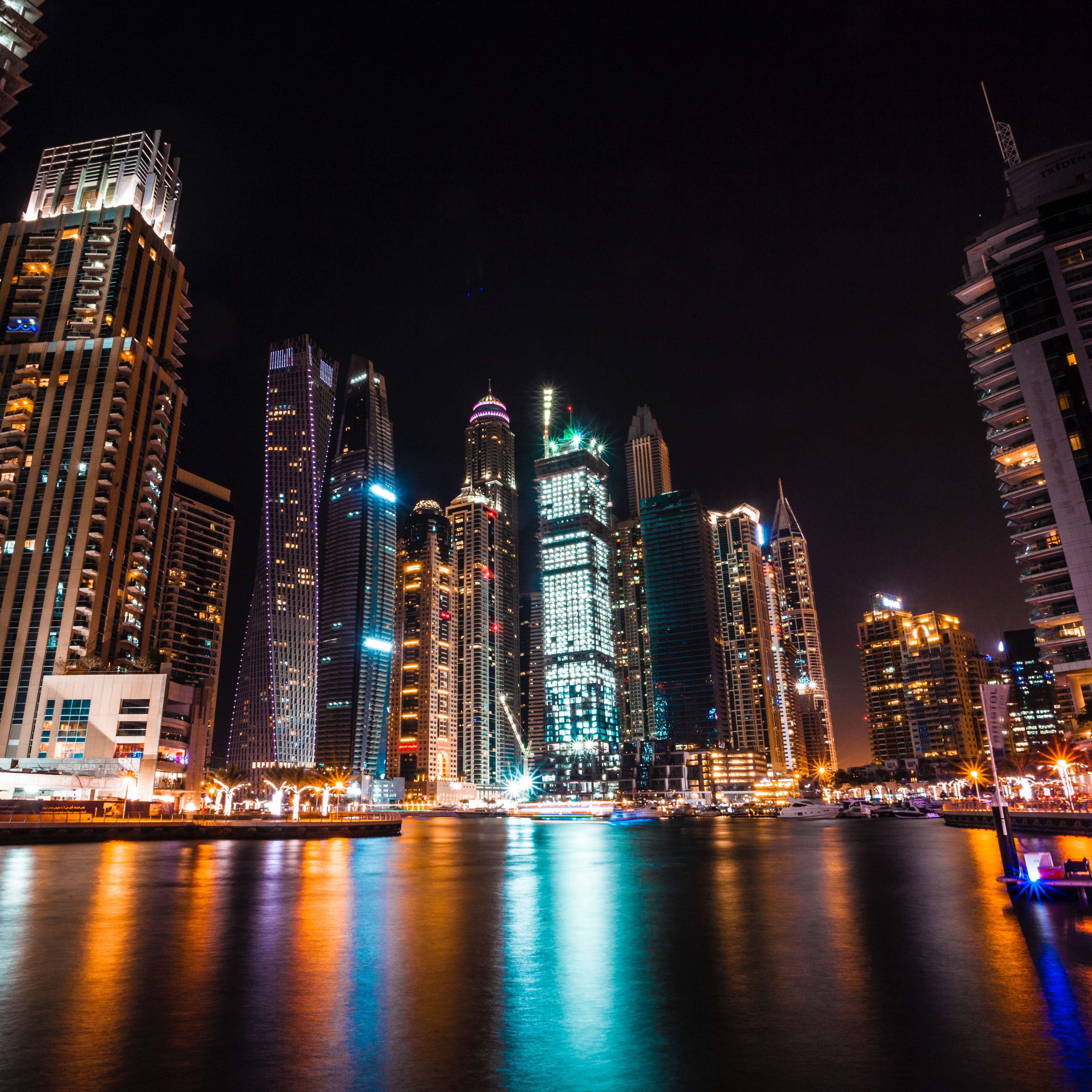 Wallpaper Dubai, United Arab Emirates, Skyscrapers, - Dubai 4k Ultra Hd - HD Wallpaper 