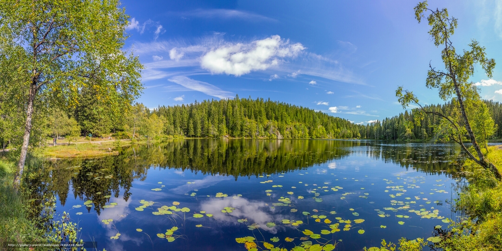 Download Wallpaper Skjennungen Lake, Oslo County, Norway, - 2160 X 1080 Nature - HD Wallpaper 