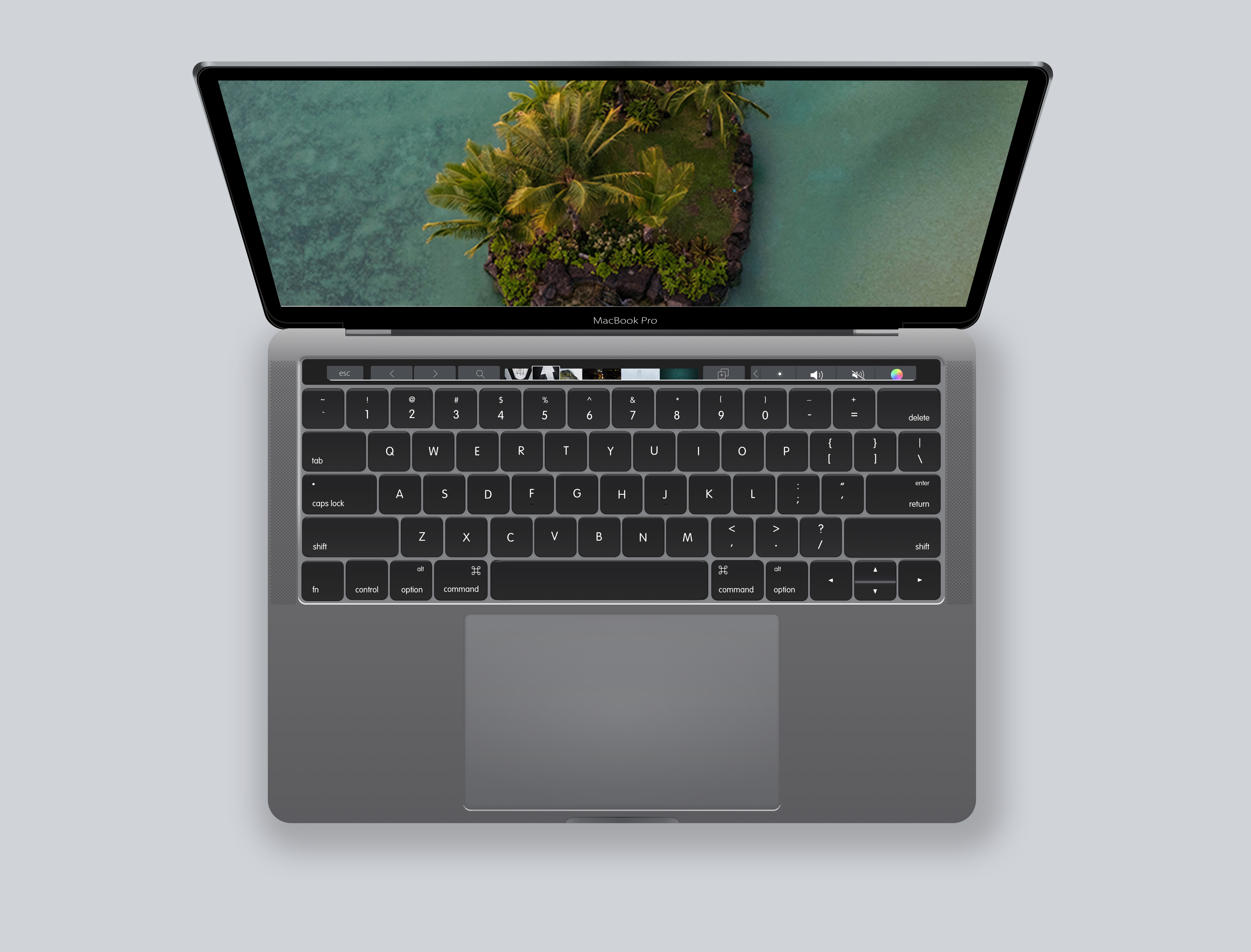 Macbook Pro 2016 Touch Bar - HD Wallpaper 