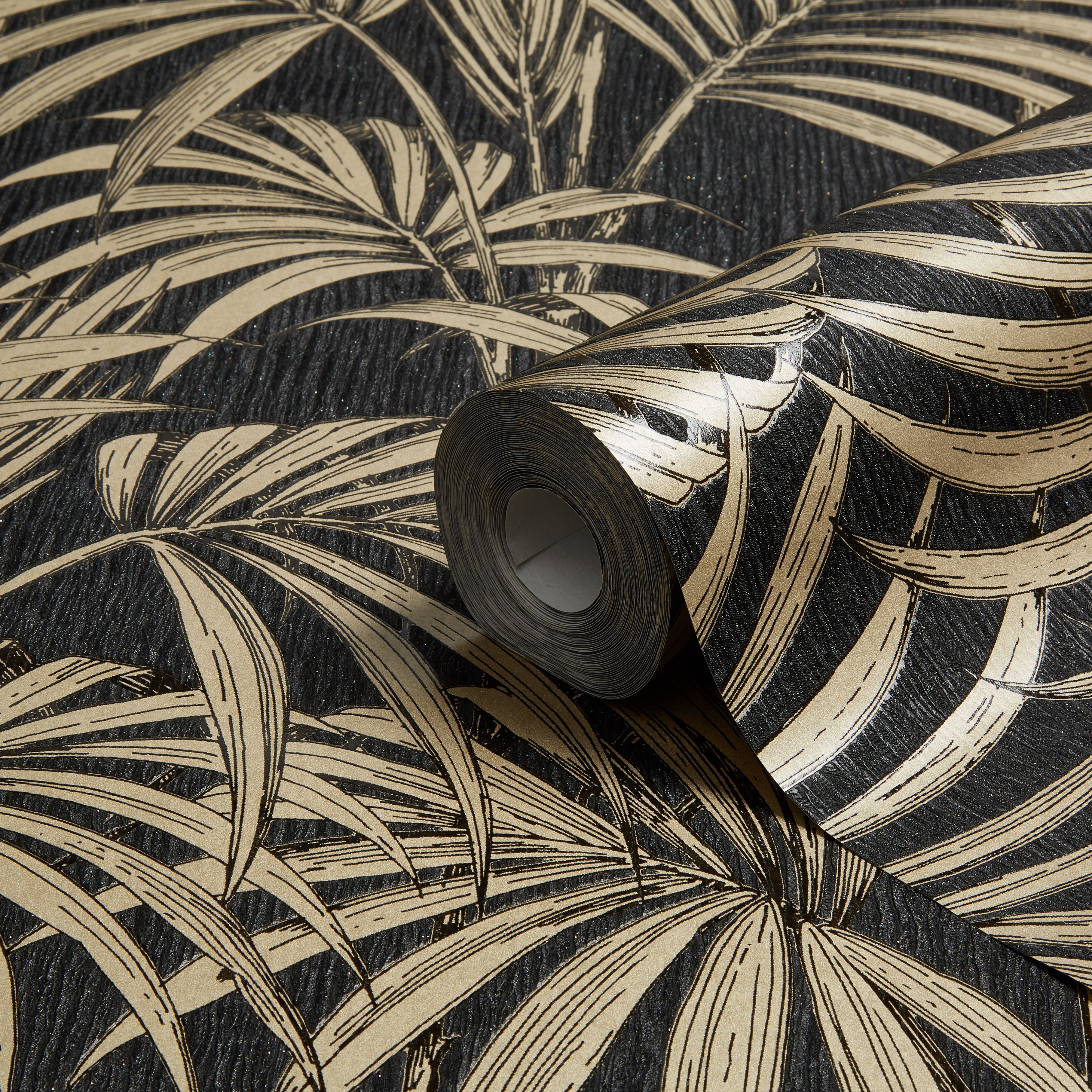 Graham & Brown Wallpaper Black Honolulu - HD Wallpaper 