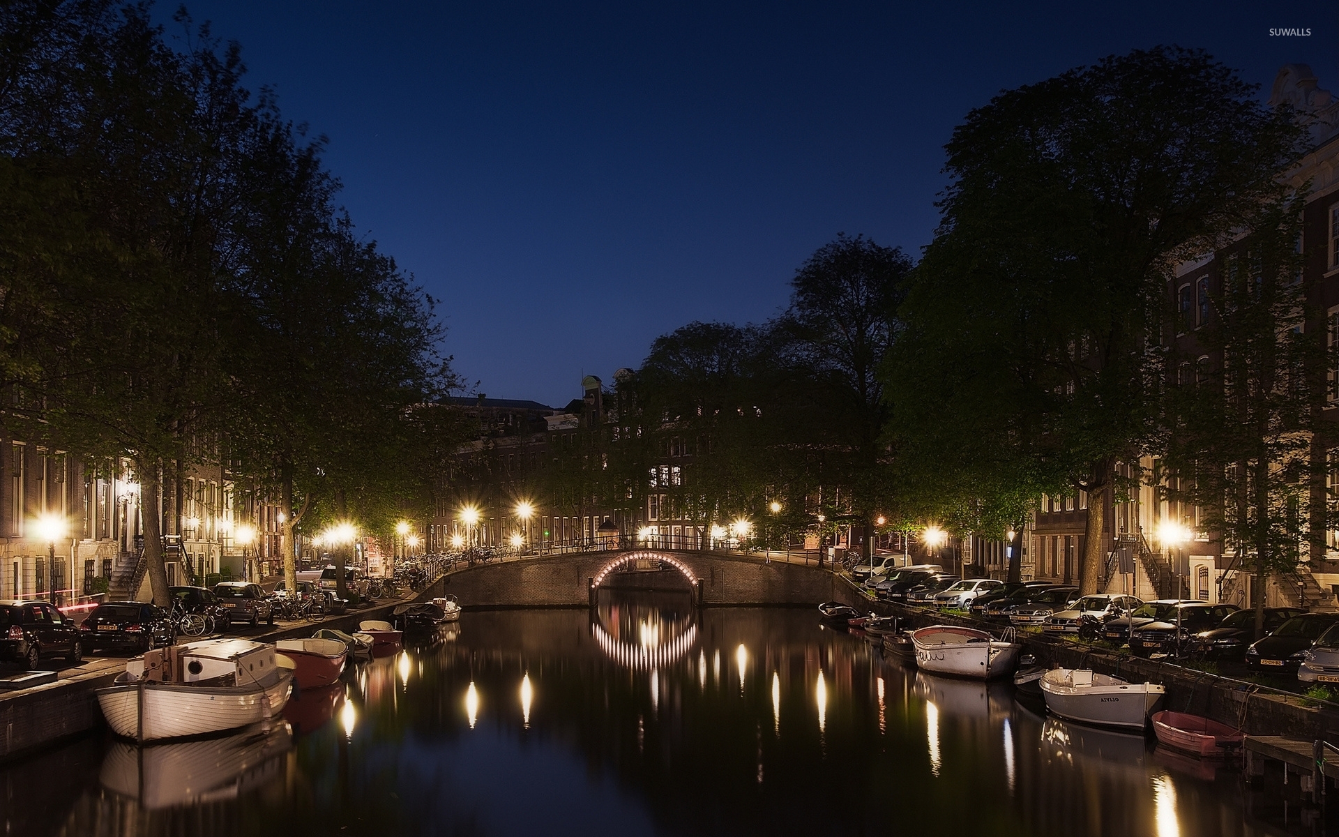 Amsterdam Night - HD Wallpaper 