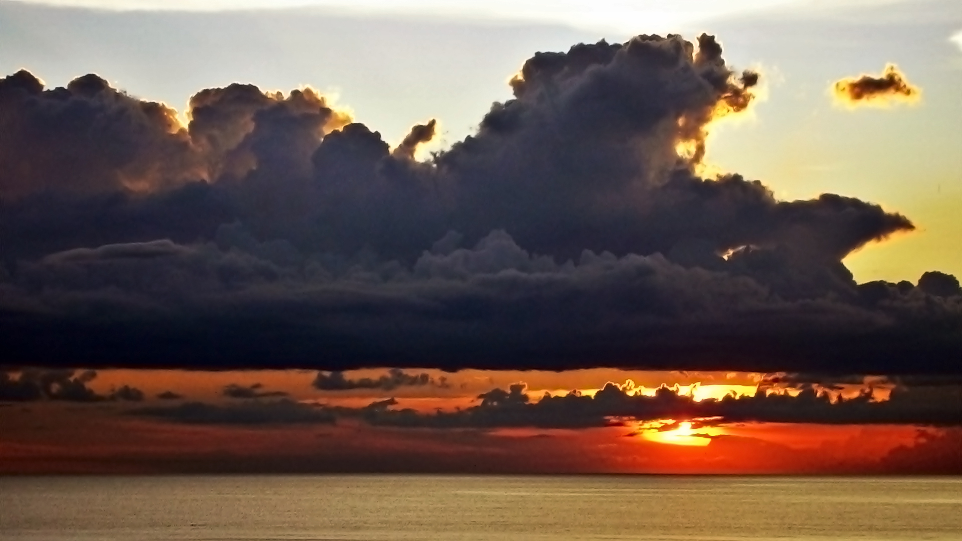 Gulf Coast Sunset, Panama City Beach, Florida Widescreen - Florida Gulf Coast - HD Wallpaper 