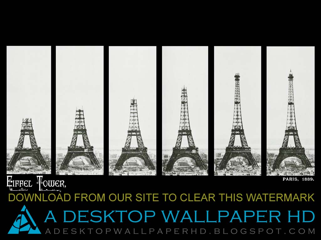 Eiffel Tower Construction Paris Desktop Wallpaper Hd - Eiffel Tower Construction Hd - HD Wallpaper 