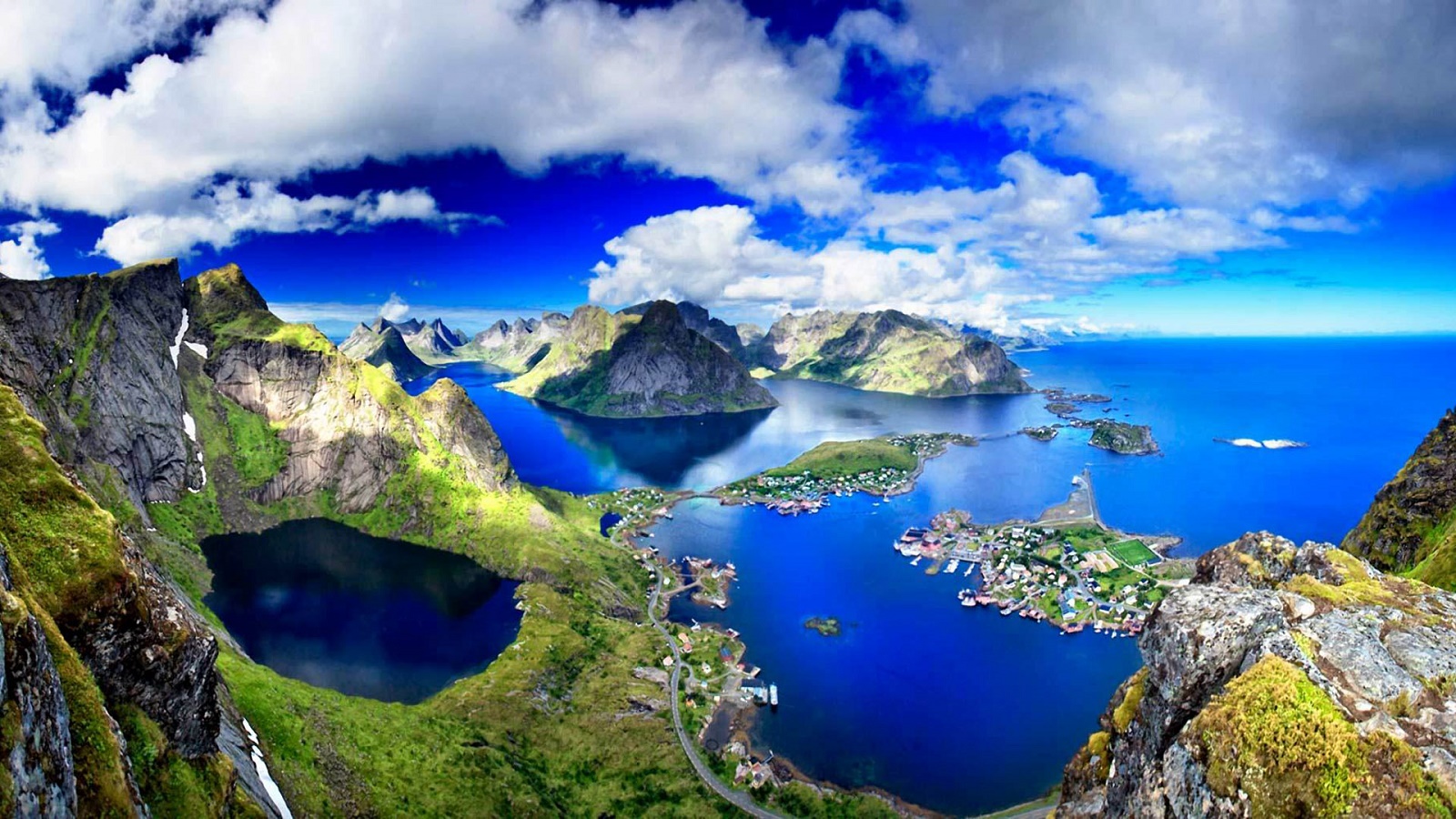 Lofoten Islands Amazing Panorama Norway Hd Desktop - 4k Resolution Wallpaper 4k Hd - HD Wallpaper 