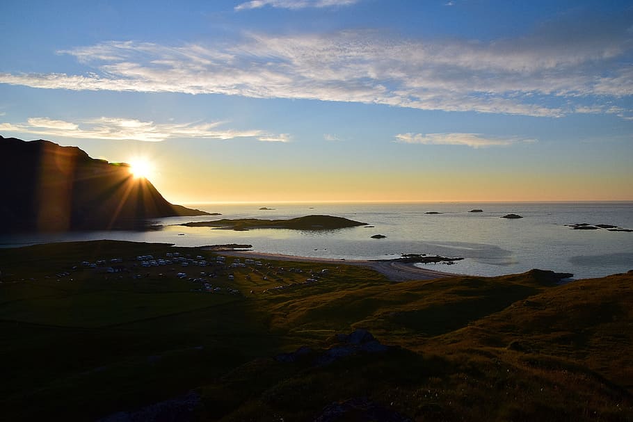Outlook, Norway, Nordland, Lofoten, Scandinavia, Landscape, - Sea - HD Wallpaper 