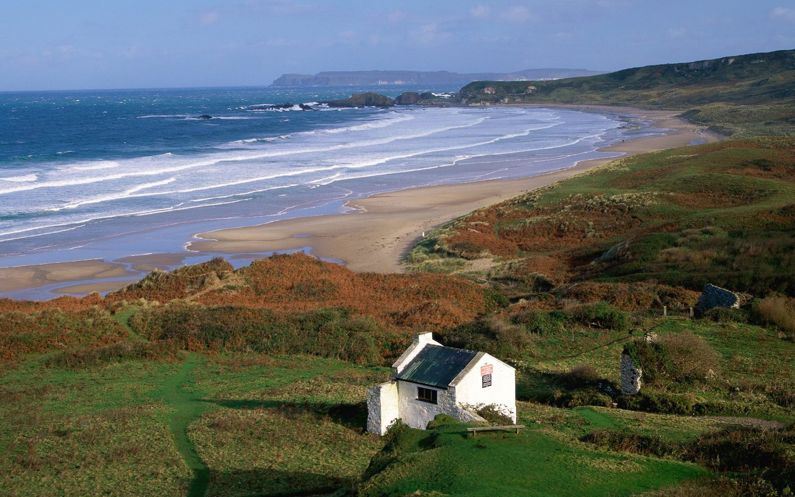 Northern Ireland Desktop Wallpaper - White Park Bay - HD Wallpaper 