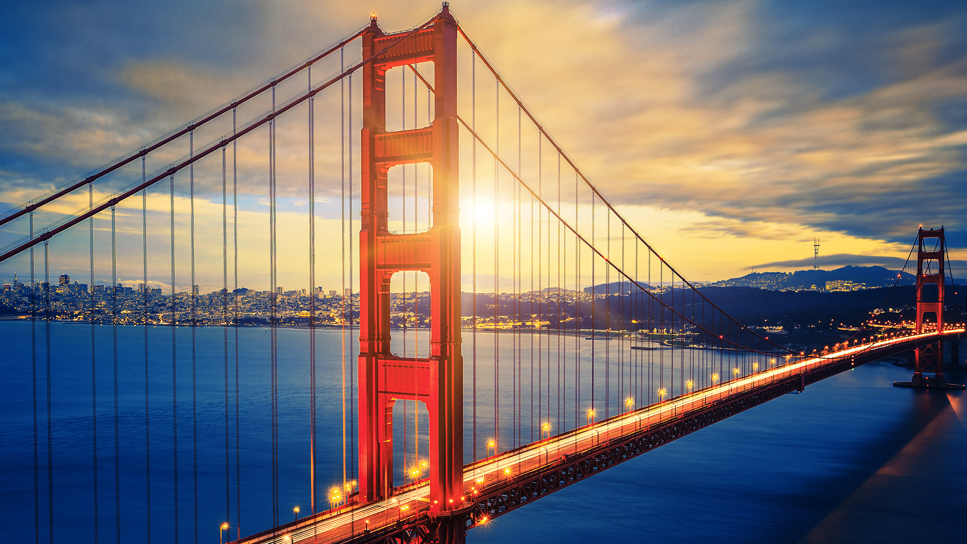 San Francisco Golden Gate Bridge Screensaver - HD Wallpaper 