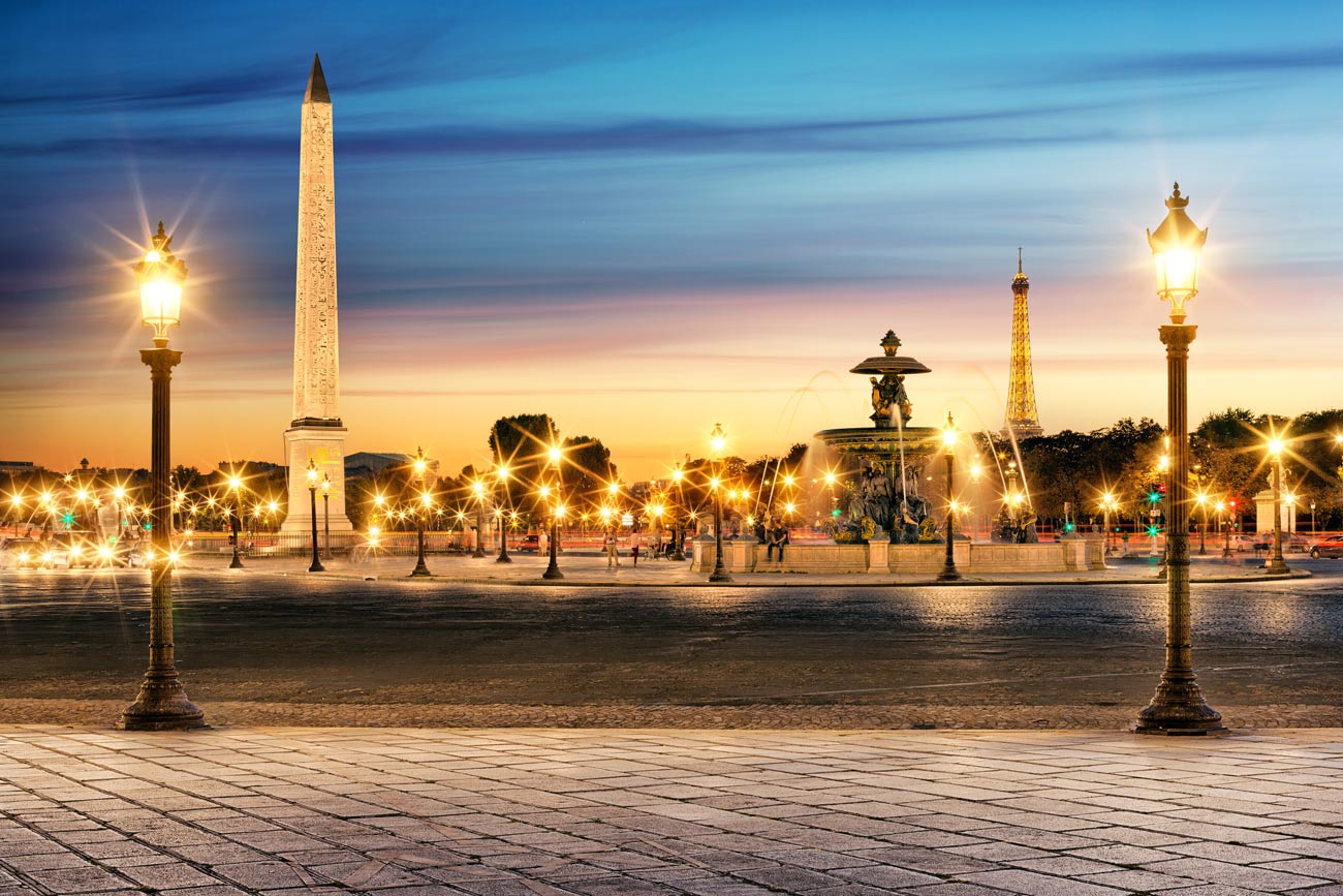 Slidebg3 - Place De La Concorde Night - HD Wallpaper 