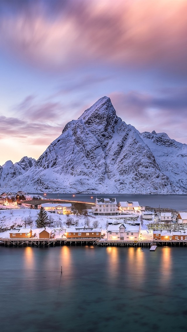 Snow Fjord Wallpaper 4k - HD Wallpaper 