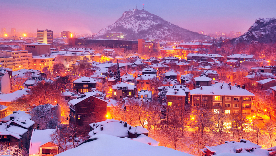 Plovdiv, Bulgaria, City, Bulgaria, Lights, Winter, - Plovdiv Bulgaria Hd - HD Wallpaper 