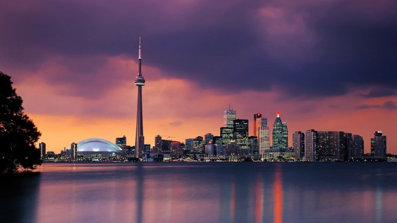 Toronto Skyline Hd - HD Wallpaper 