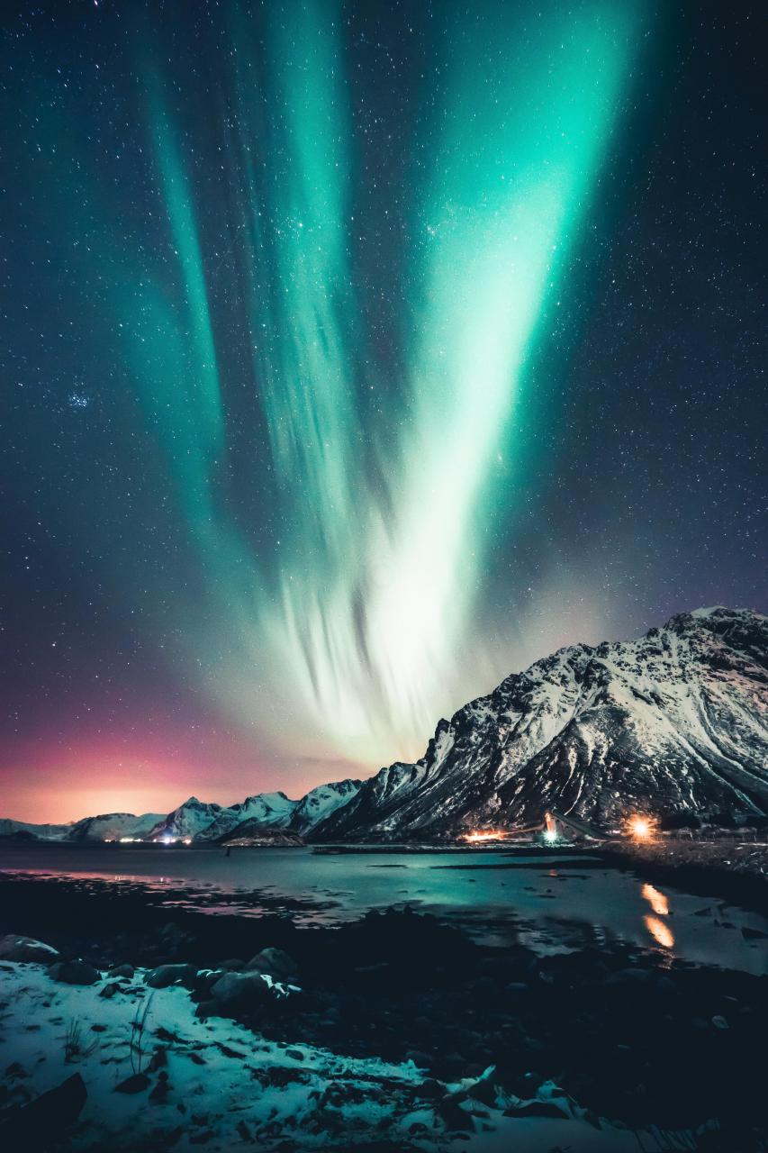 Northern Lights Wallpaper Iphone X - HD Wallpaper 