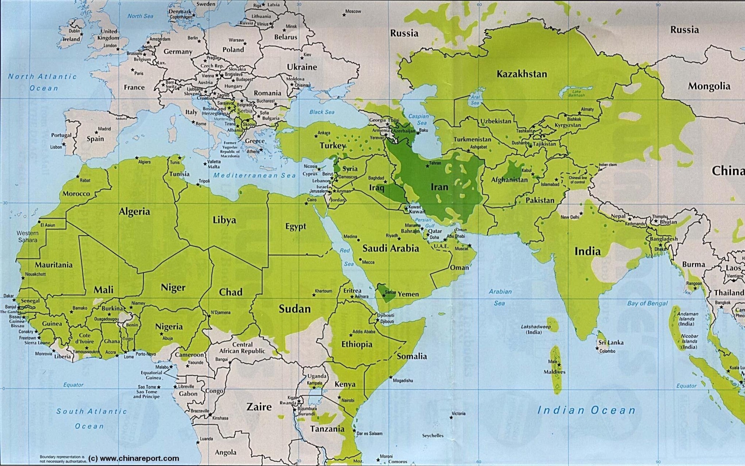 Europe Maps Asia Islam Africa Middle East Shia Sunni - Sunni And Shia Territory - HD Wallpaper 