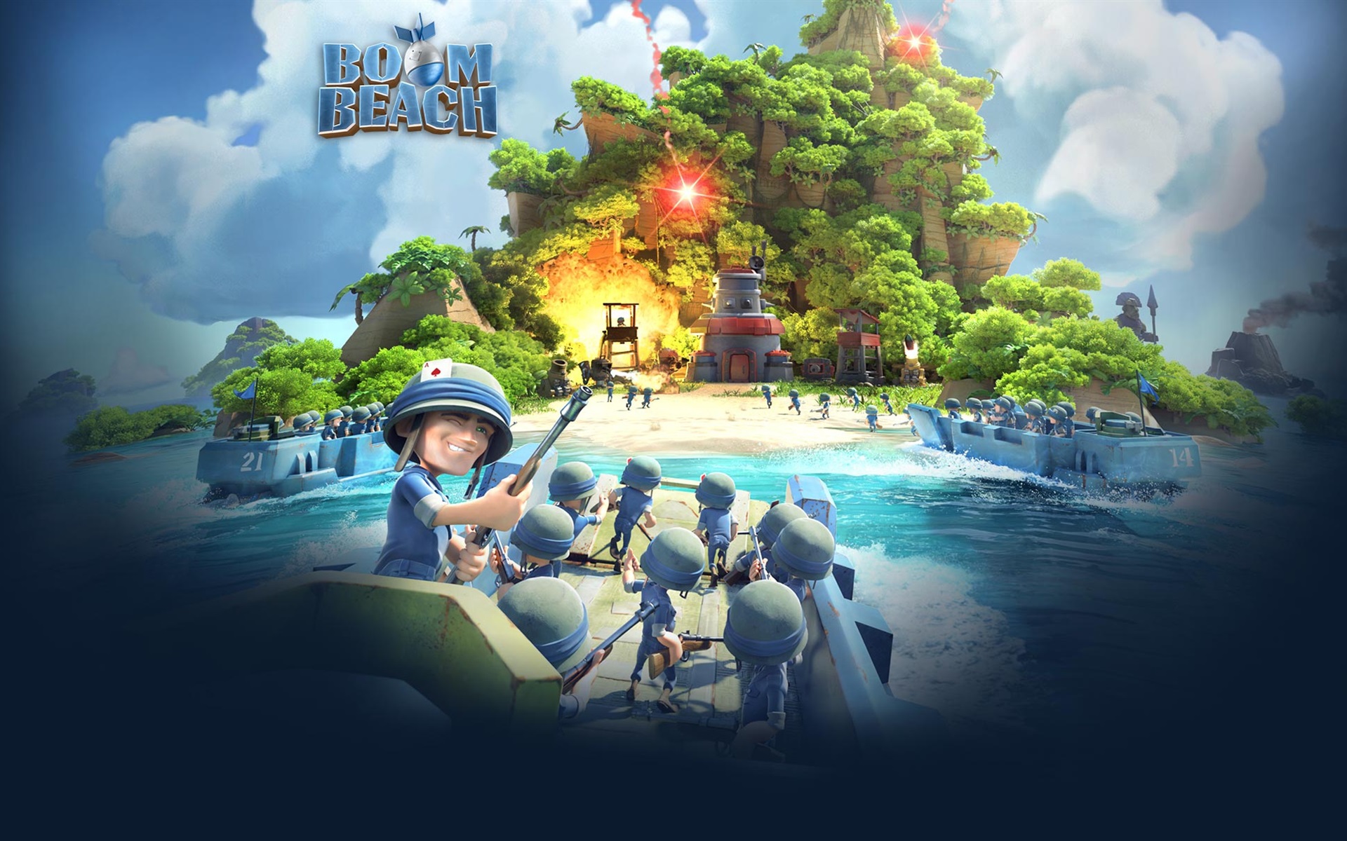Wallpaper Boom Beach, Mobile Games - Boom Beach Wallpaper Hd - HD Wallpaper 