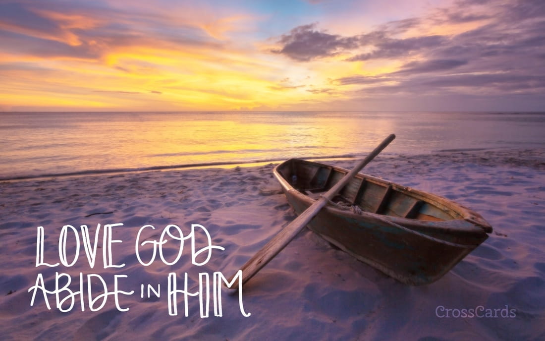 Love God, Abide In Him - God Desktop Background - HD Wallpaper 