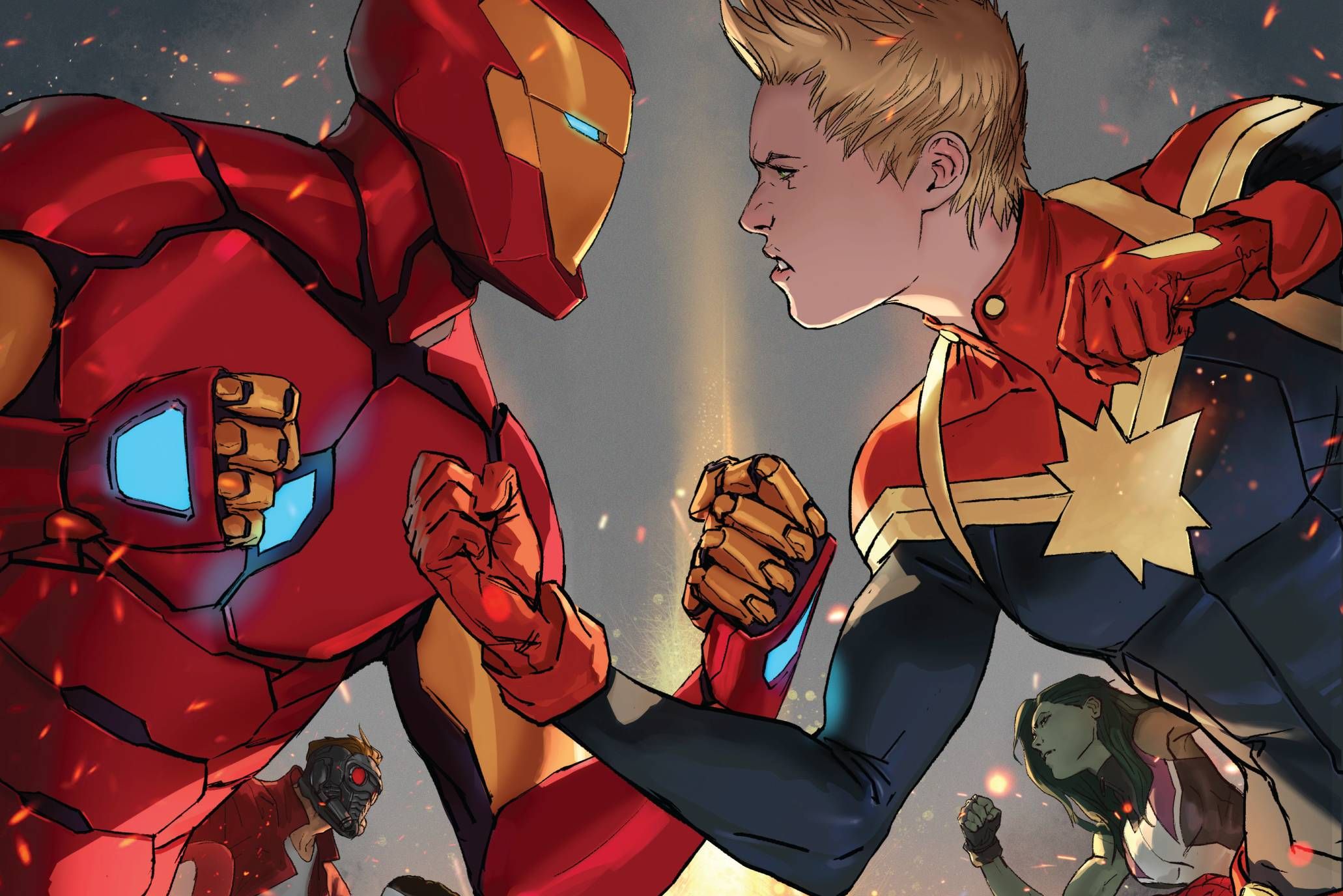 Evil Captain Marvel Comic - HD Wallpaper 