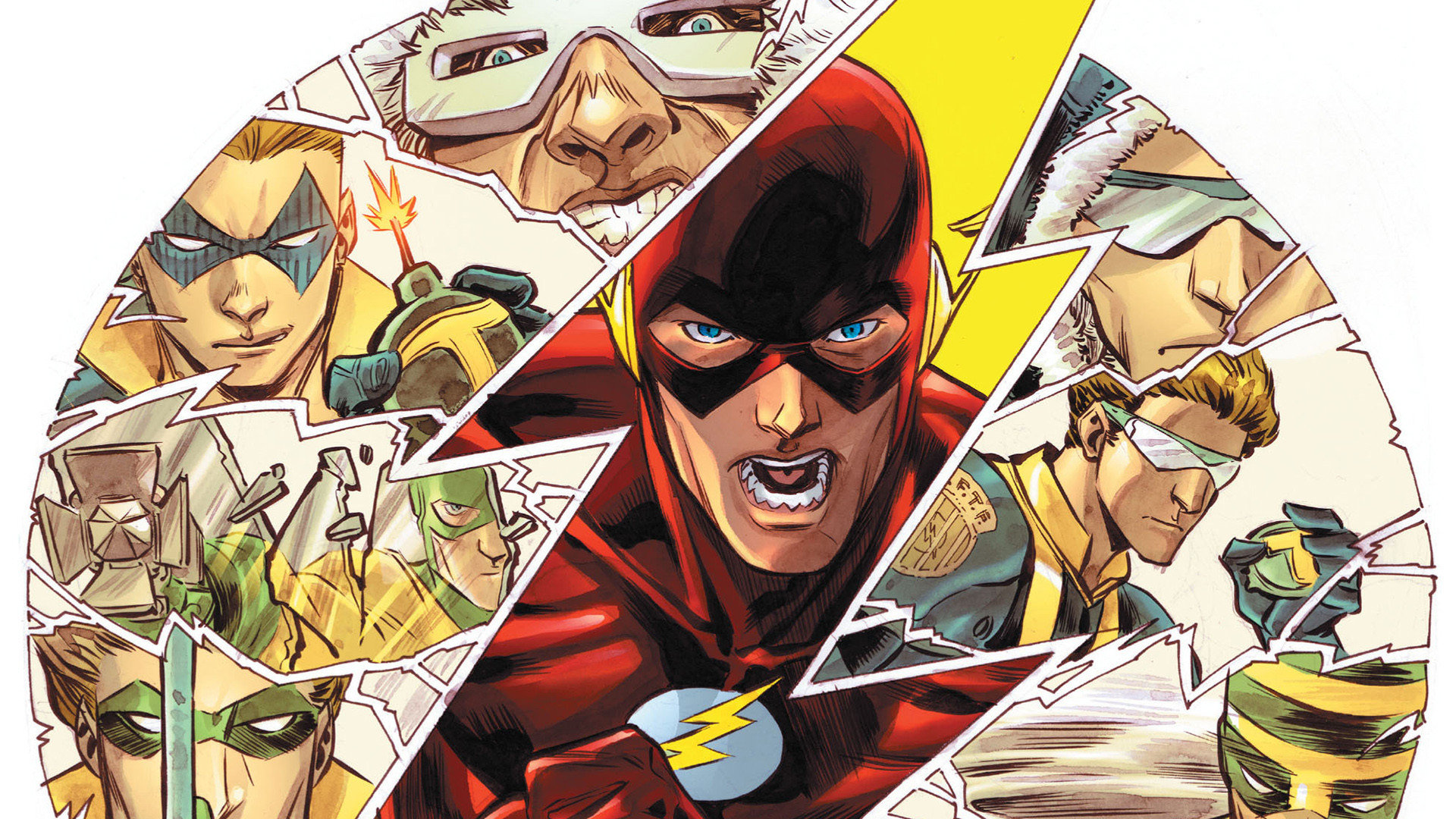 Download Full Hd Flash Desktop Wallpaper Id - Flash Brightest Day Issue 1 - HD Wallpaper 