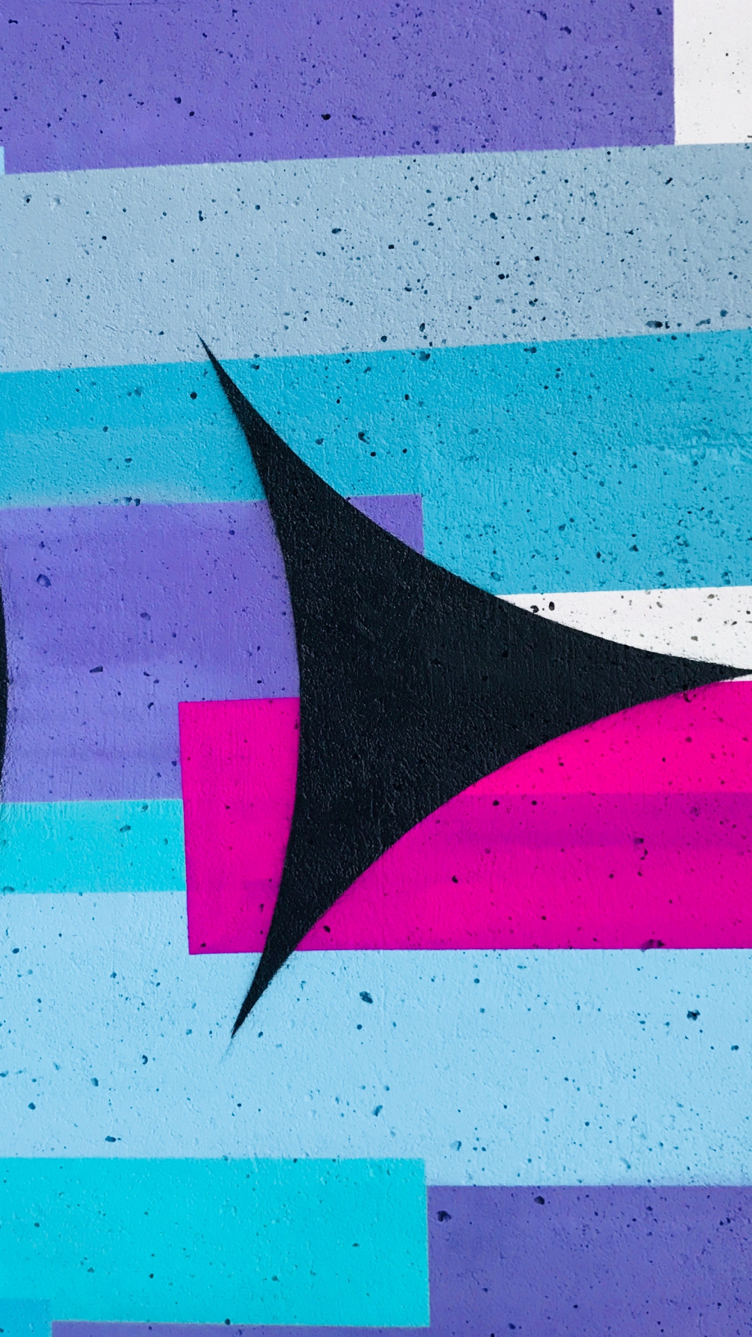 Purple, Teal, Pink, Street Art Iphone Wallpaper - Wallpaper - HD Wallpaper 