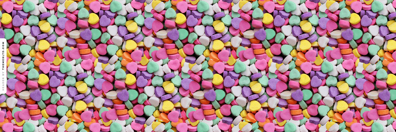 Heart Candy Background - HD Wallpaper 