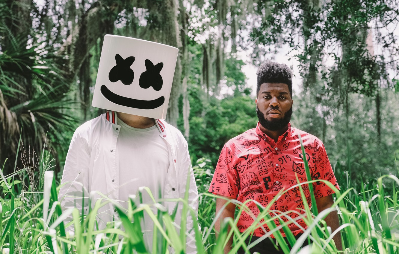 Photo Wallpaper Silence, Khalid, Edm, Marshmello, Dj - HD Wallpaper 