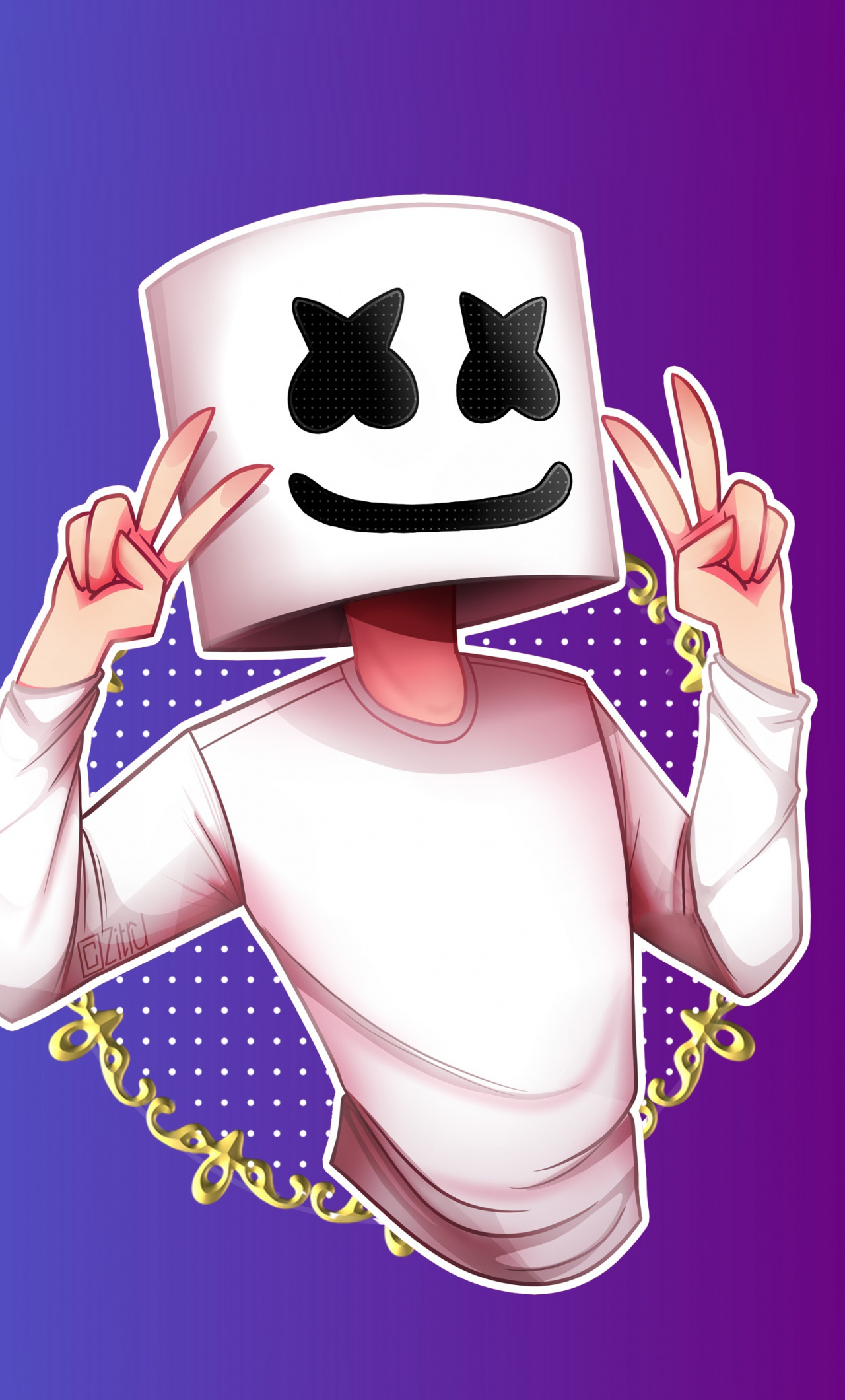 Dj Marshmello Wallpaper Iphone - HD Wallpaper 