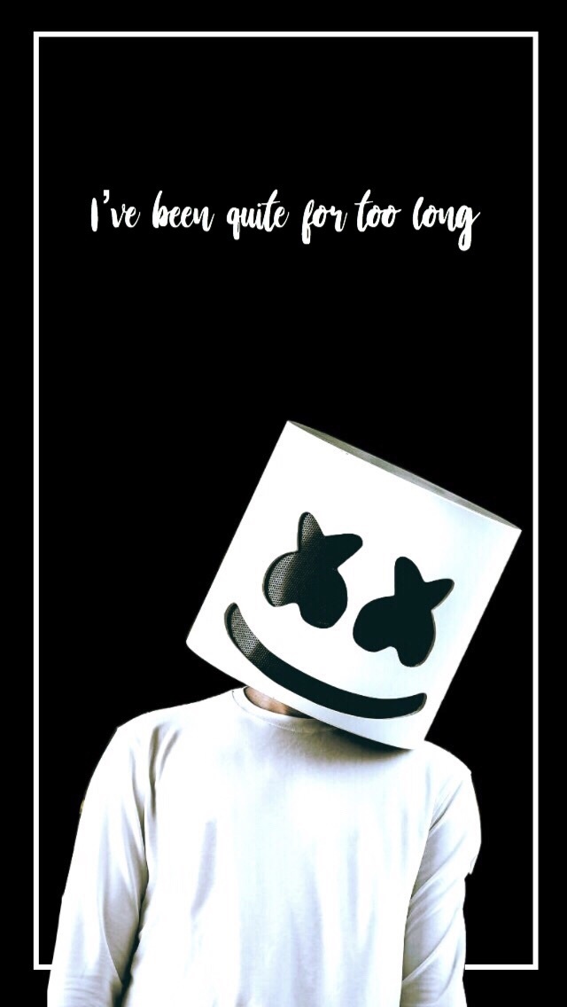 Dj, Marshmello, And Marshmello Lockscreen Image - Logo Wallpaper Lock Screen Marshmello - HD Wallpaper 