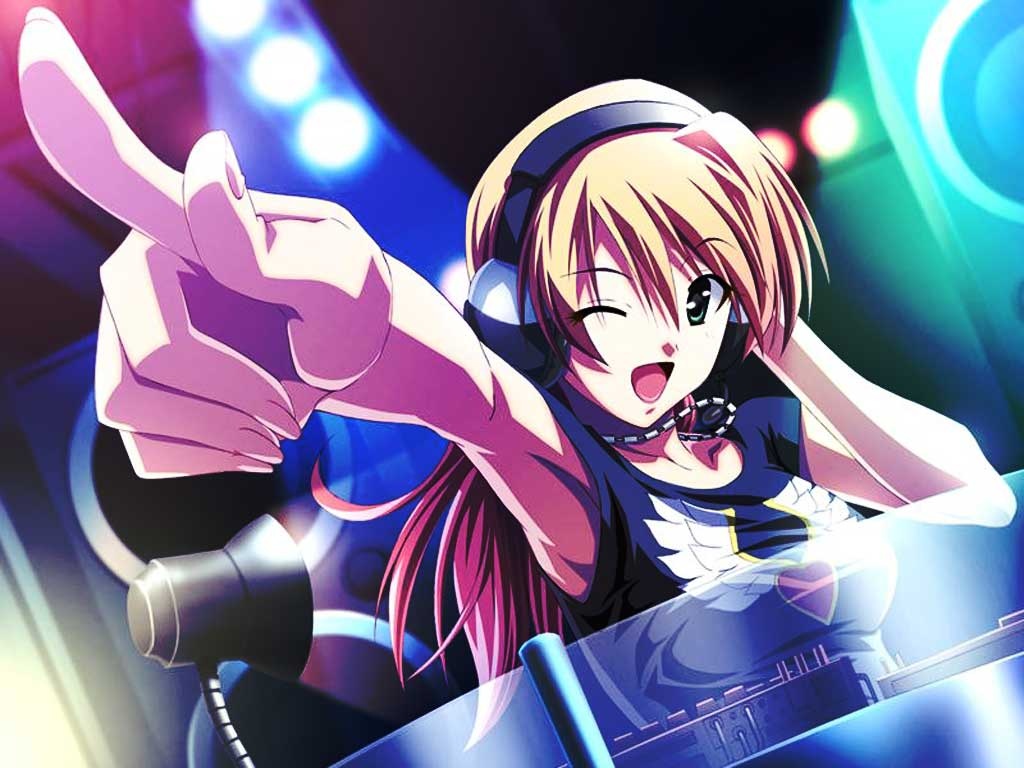 Anime Dj Headphones Wallpaper Hd Images 3 Hd Wallpapers - Anime Girl Dj - HD Wallpaper 