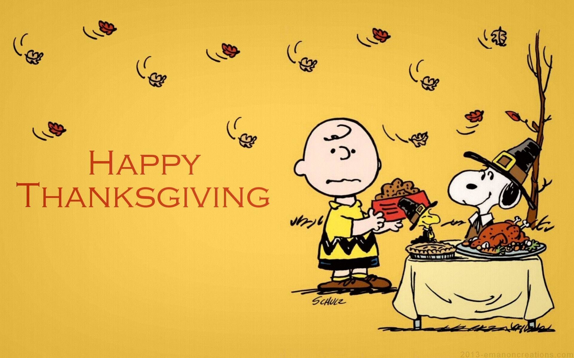 1920x1200, Snoopy Thanksgiving Wallpaper - Happy Thanksgiving Charlie Brown - HD Wallpaper 