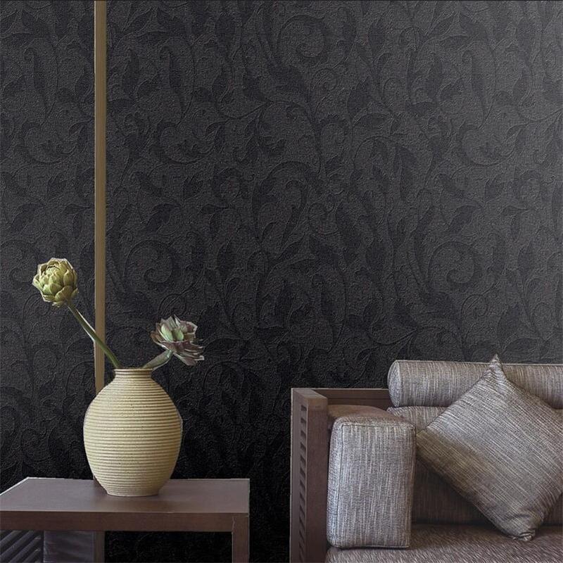 Dark Grey Wallpaper Living Room - HD Wallpaper 
