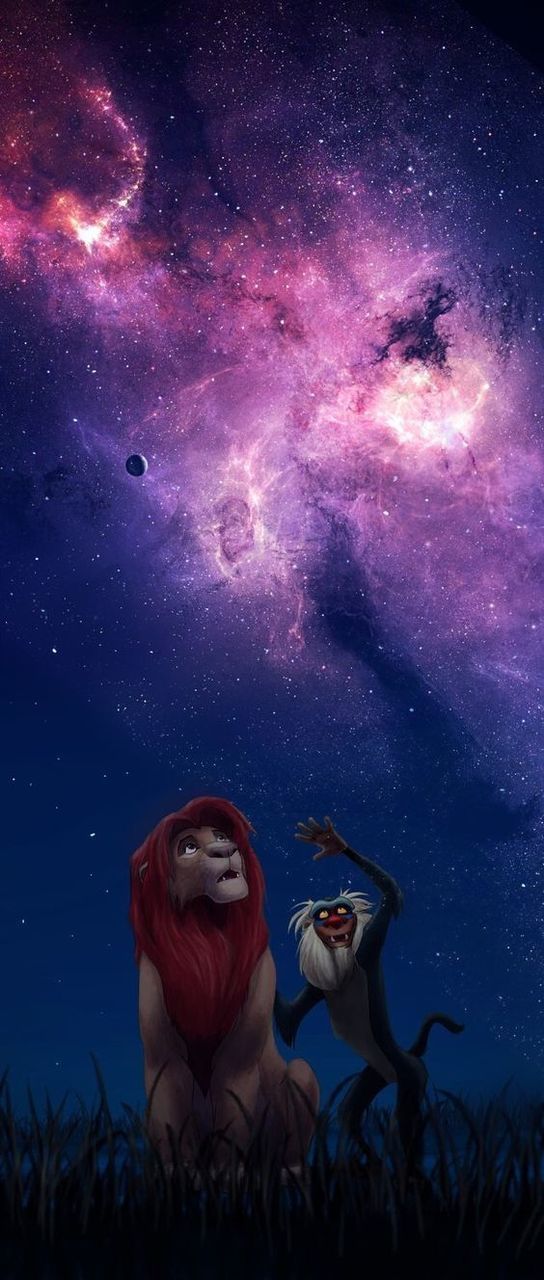 Disney, Wallpaper, And Galaxy Image - Lion King Wallpaper Iphone - HD Wallpaper 