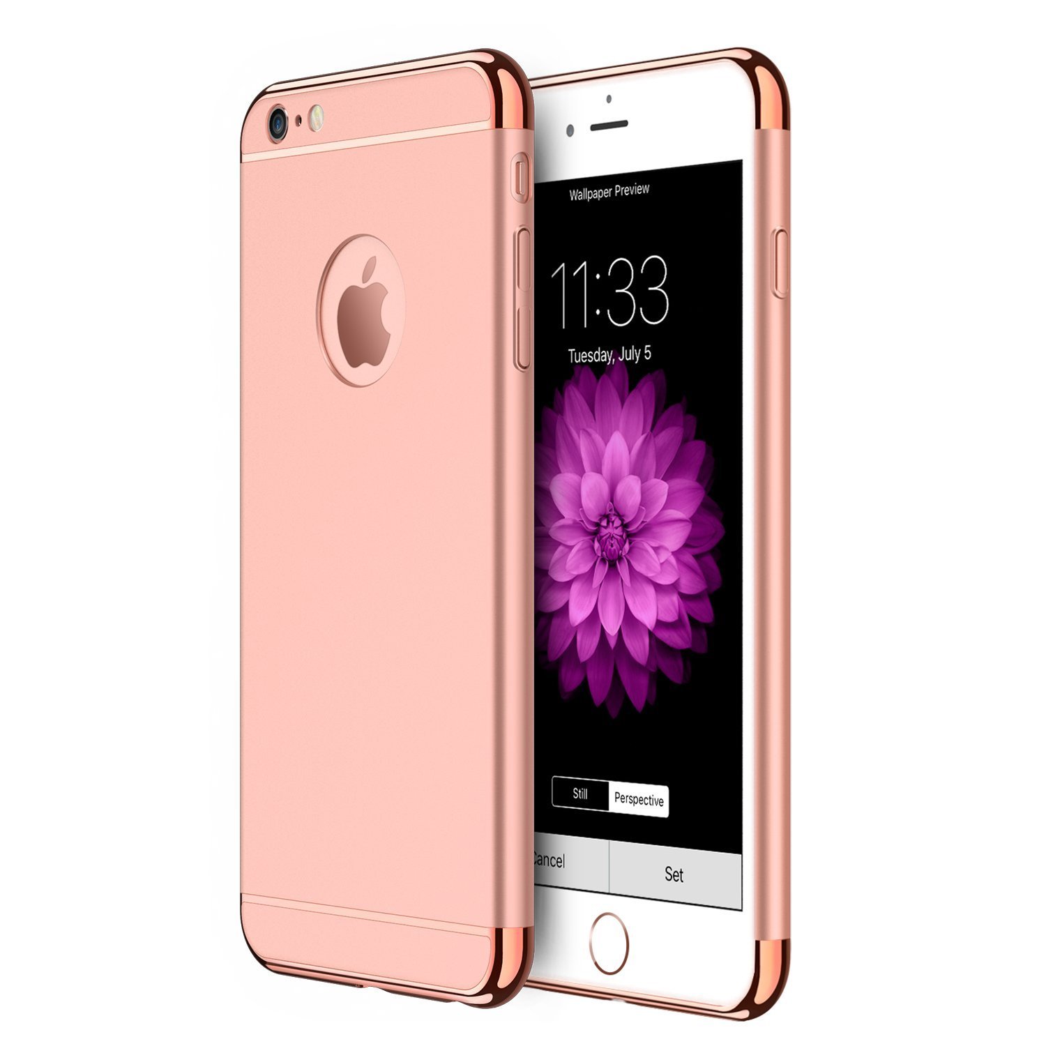 Laudtec 3 In 1 Ultra Thin Shockproof Cover With Detachable - Husa Iphone 6 Gold - HD Wallpaper 