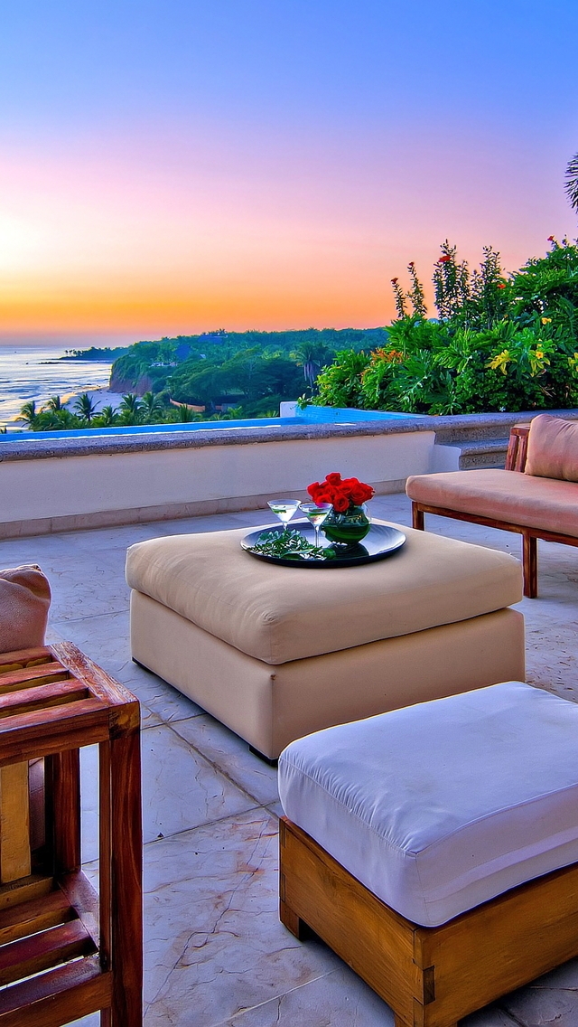 Relaxing Beach Lounge For 640 X 1136 Iphone 5 Resolution - Lounge - HD Wallpaper 