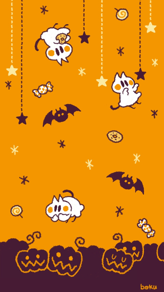 Kitten In Fall Leaves Iphone Wallpaper - Cute Fall Phone Background - HD Wallpaper 