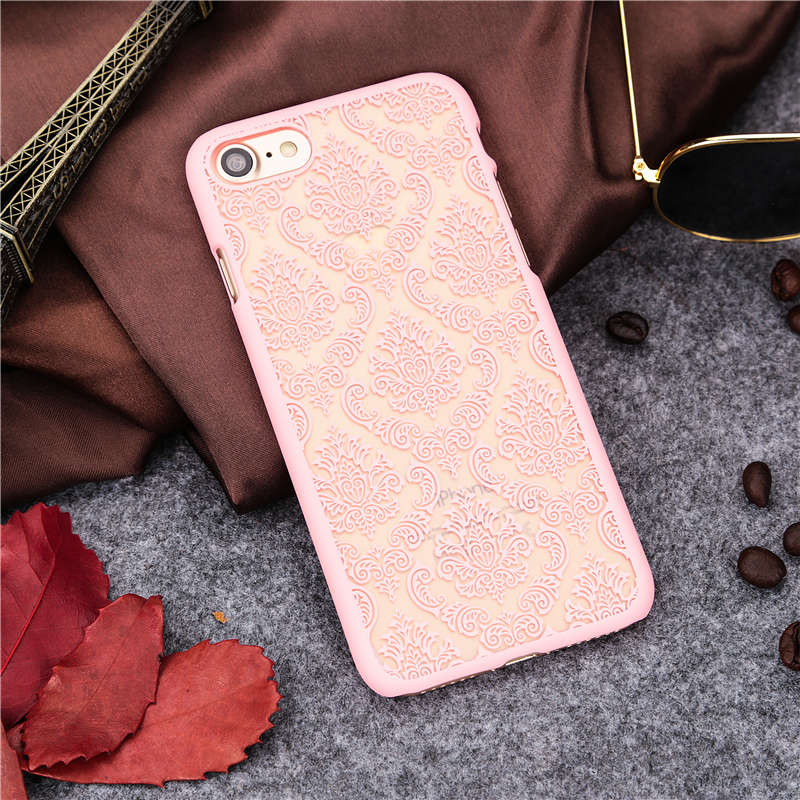 Pink Vintage Flower Iphone 7 Plus Case - HD Wallpaper 