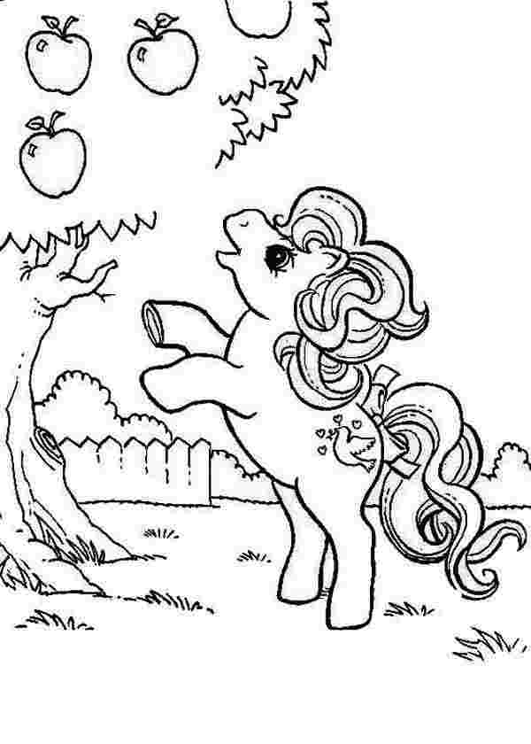 Cute Apple Coloring Pages Apple Coloring Pages Fotolipcom - My Little Pony Coloring Pages Picking Apples - HD Wallpaper 