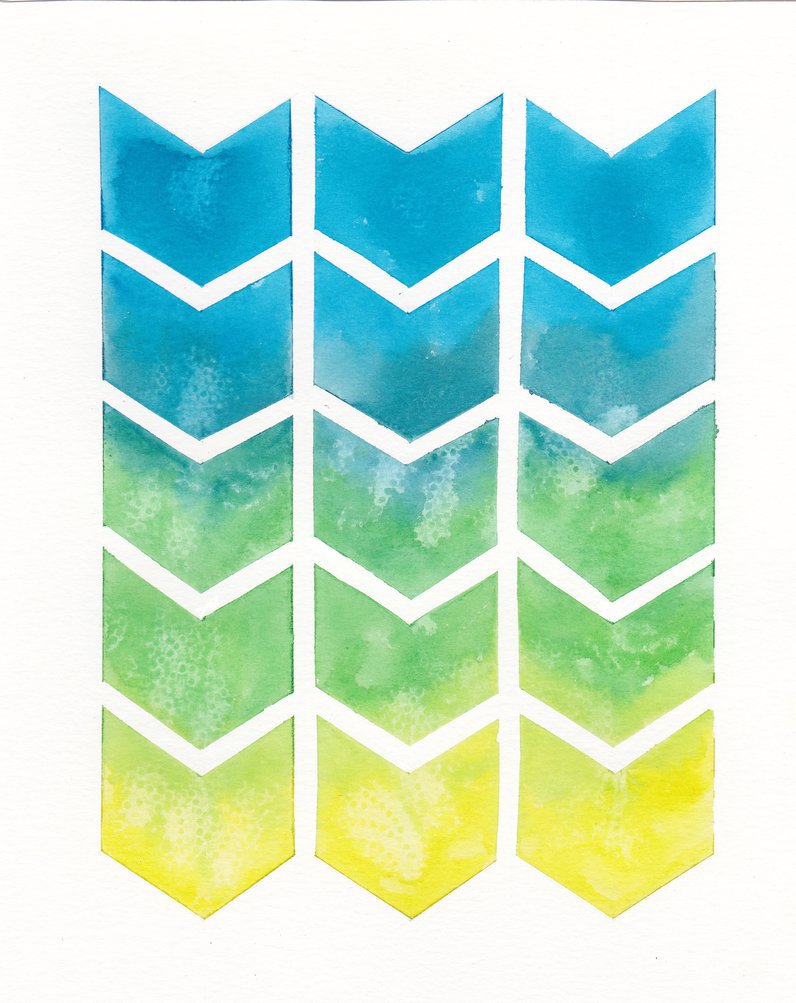 Background, Cute And Ombre - Watercolor Ombre Blue Green Yellow - HD Wallpaper 