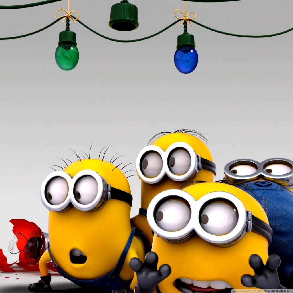 Minion Christmas Wallpaper Iphone - HD Wallpaper 