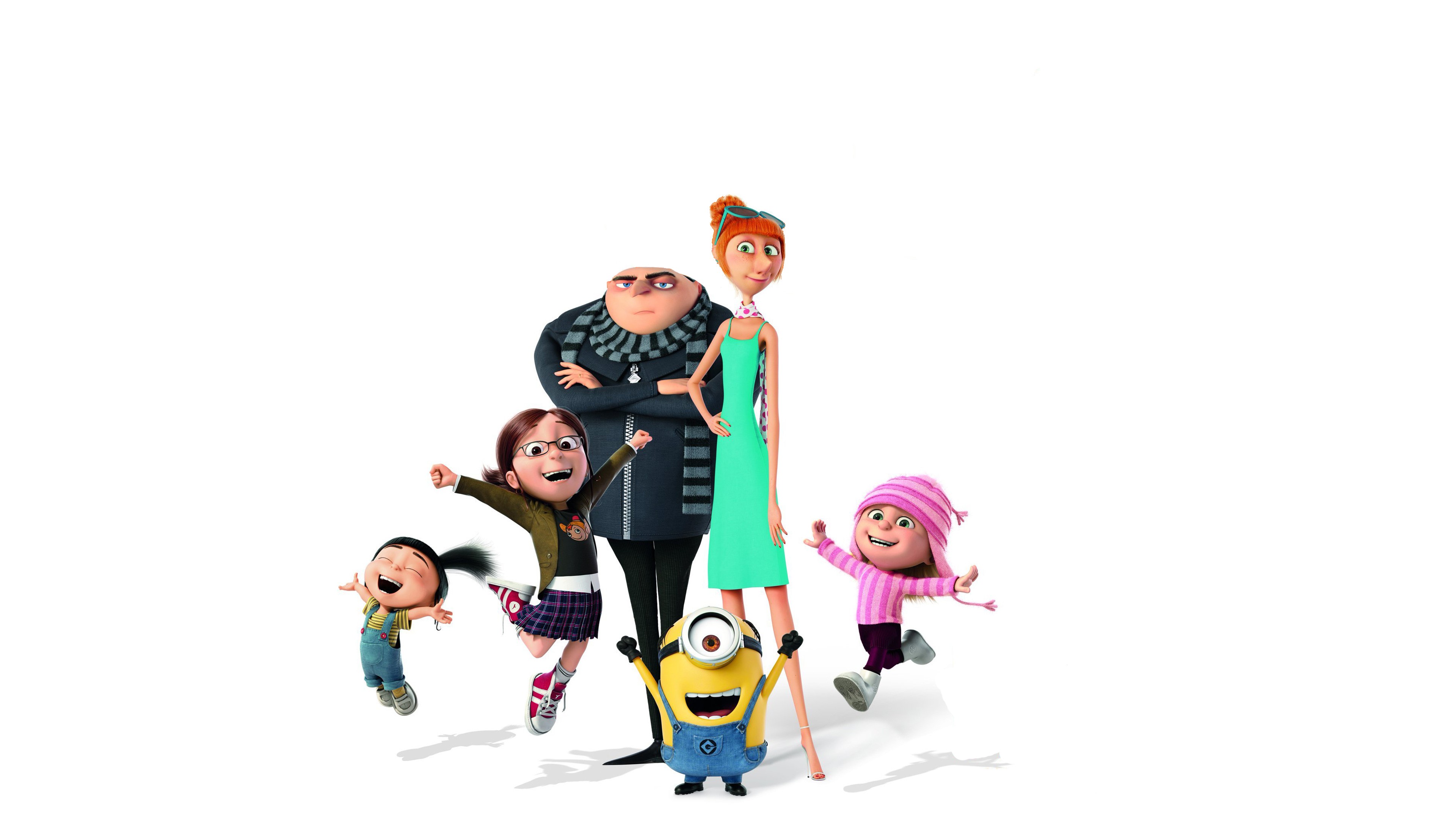 Despicable Me 3 Gru Margo Agnes Edith Lucy Wilde Minion-3840x2160 - Gru Lucy And Minions - HD Wallpaper 