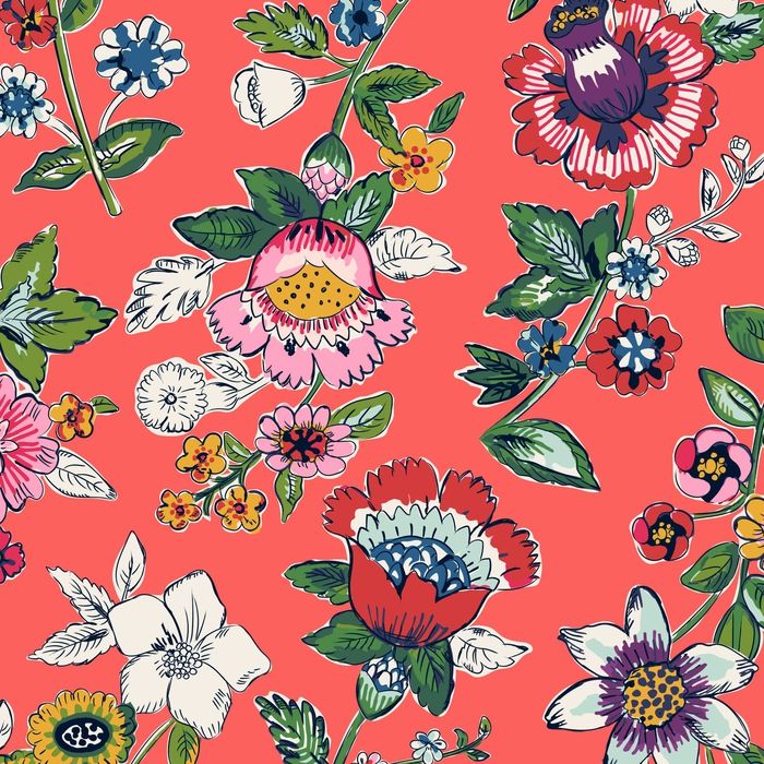 Vera Bradley Coral Floral - HD Wallpaper 