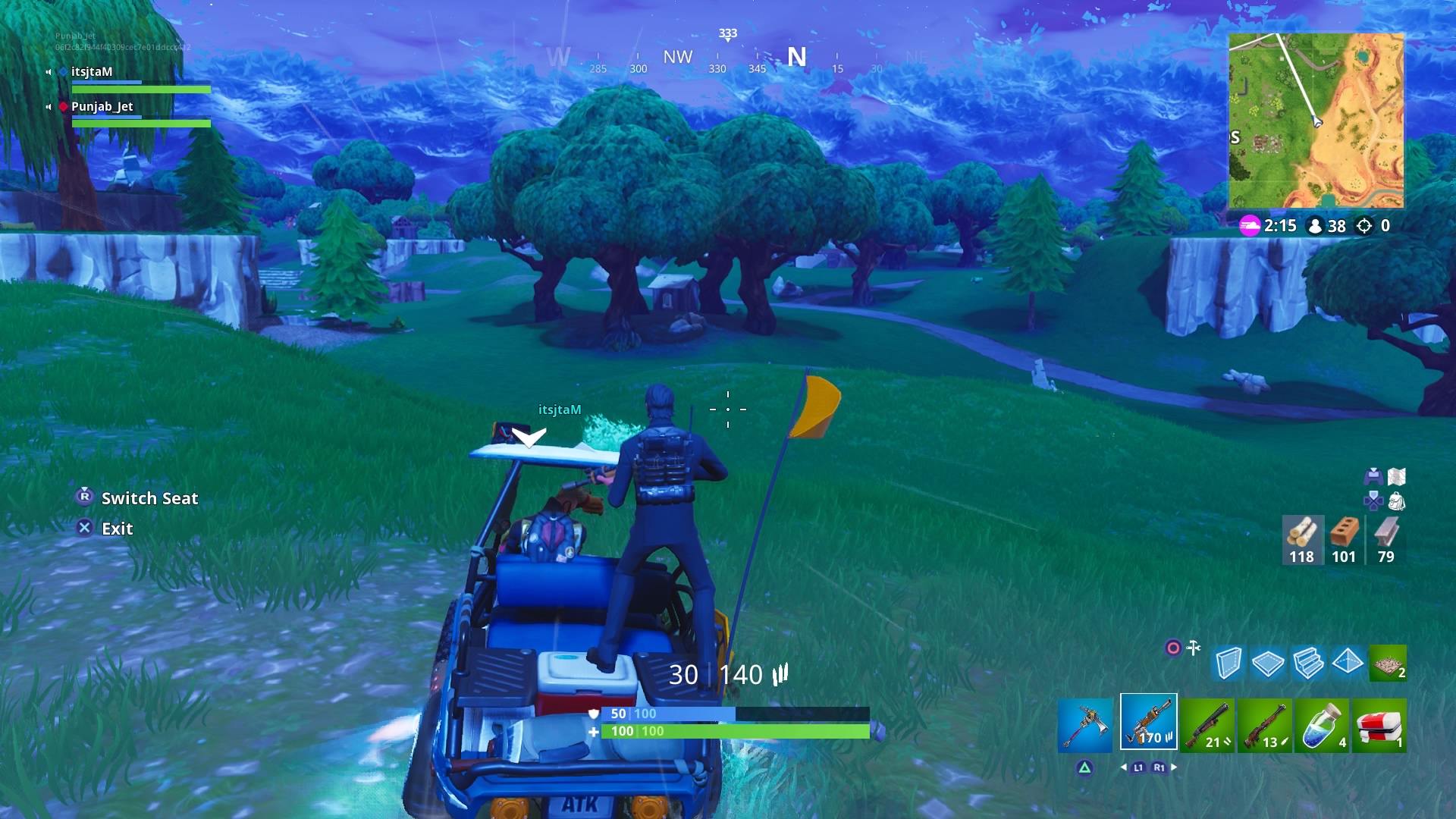 Fortnite Golf Cart Widescreen Desktop Wallpaper - Fortnite 3d Golf Cart - HD Wallpaper 