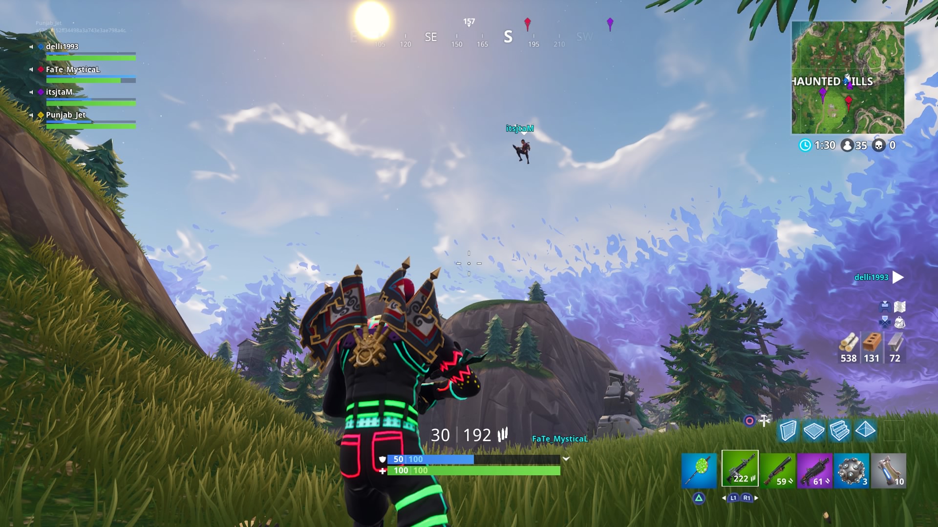 Fortnite Flying Desktop Wallpaper - Pc Game - HD Wallpaper 