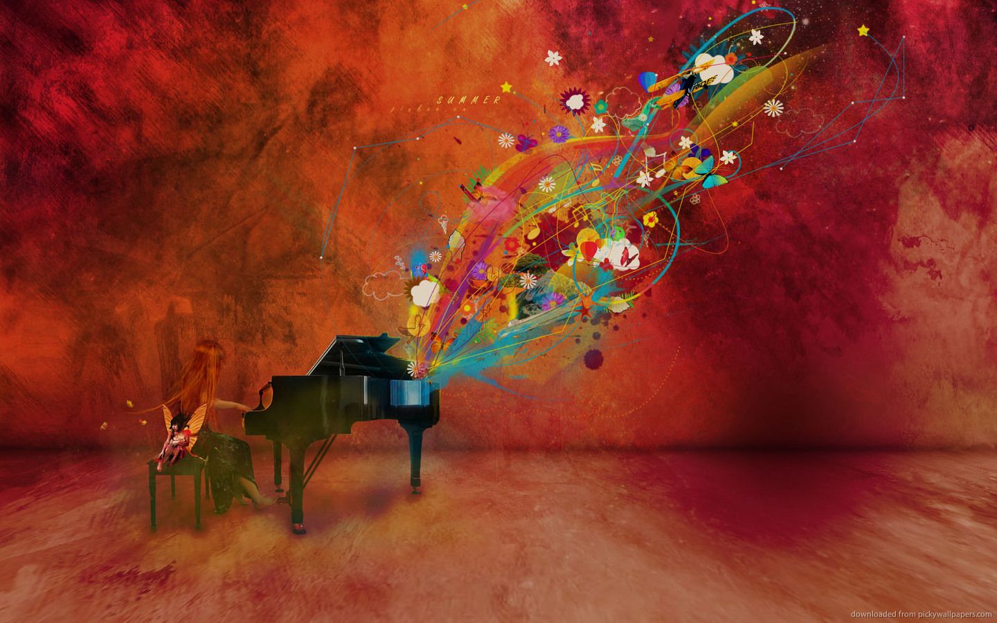 Piano Art - HD Wallpaper 
